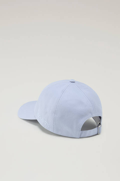 Logo Baseball Cap in Pure Cotton Twill Blue photo 2 | Woolrich