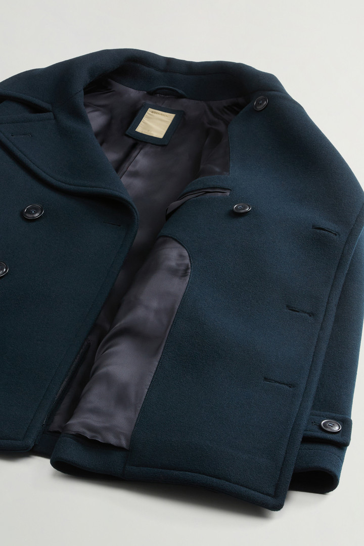 Melton Virgin Wool-Blend Peacoat Blue photo 9 | Woolrich