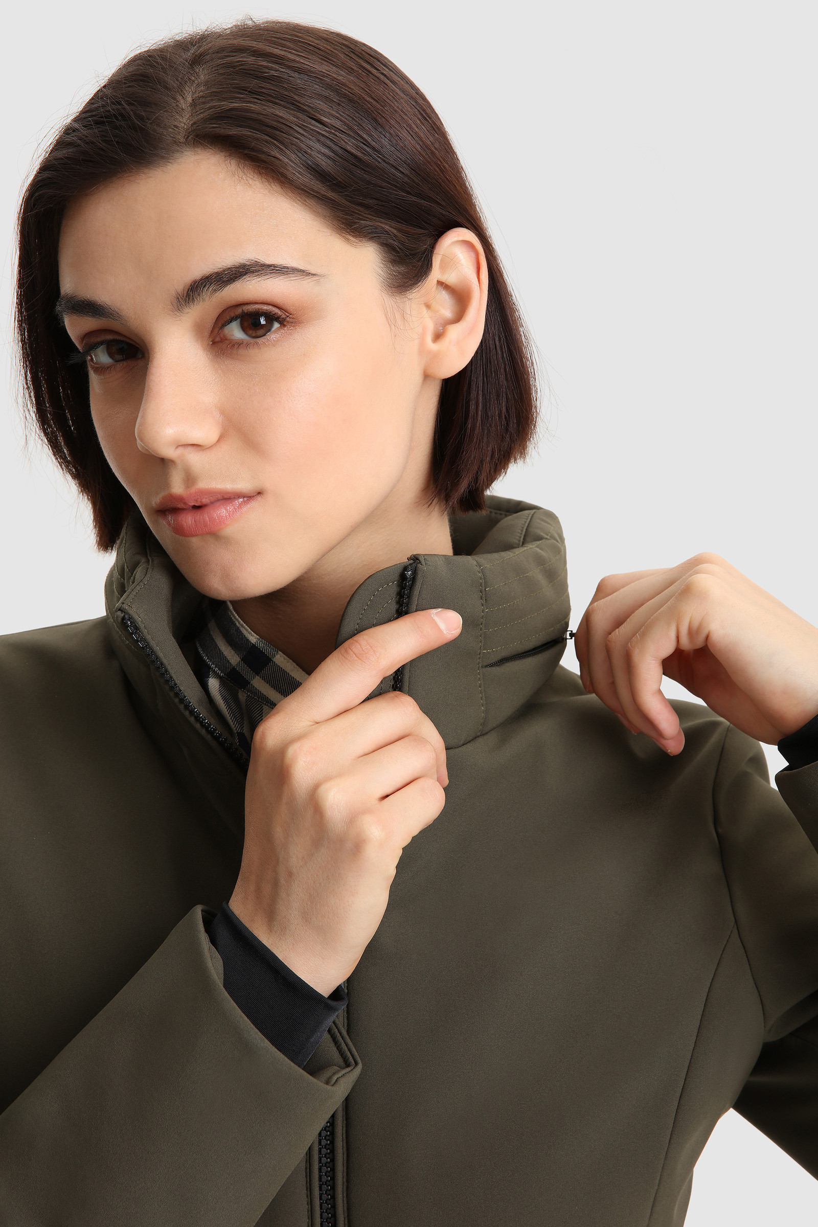 Jacke Firth mit versteckter Kapuze