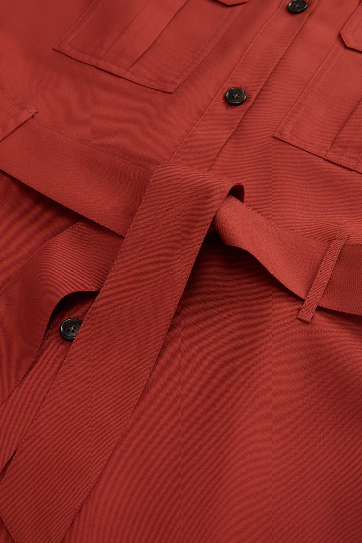 Long Tencel Dress Red photo 7 | Woolrich