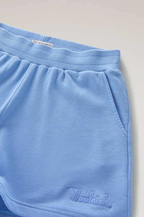 Short pour fille en pur coton molletonné Bleu photo 2 | Woolrich