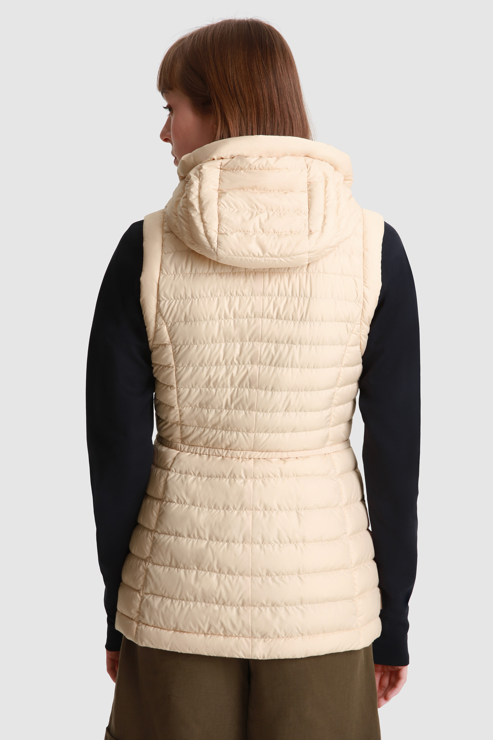 Gilet Hibiscus imbottito con cappuccio rosa photo 3 | Woolrich