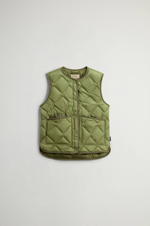 Heritage Vest with Diamond Quilting Green photo 2 | Woolrich