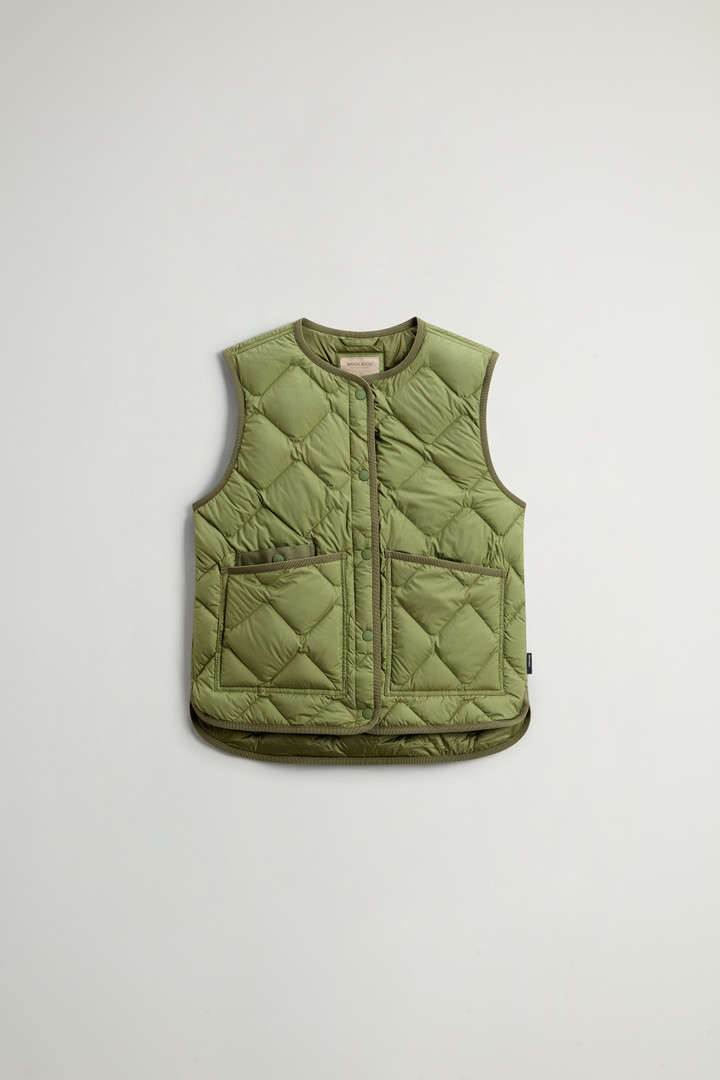 Veste sans manches Heritage avec matelassage en losange Vert photo 5 | Woolrich