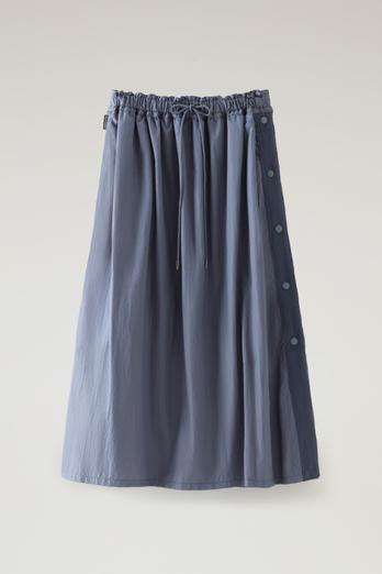 Skirt in Crinkle Satin Nylon Blue | Woolrich