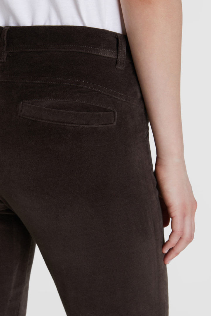 Pantaloni in velluto stretch