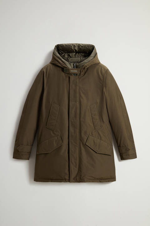 Polar Parka in Ramar Cloth with High Collar Green photo 2 | Woolrich