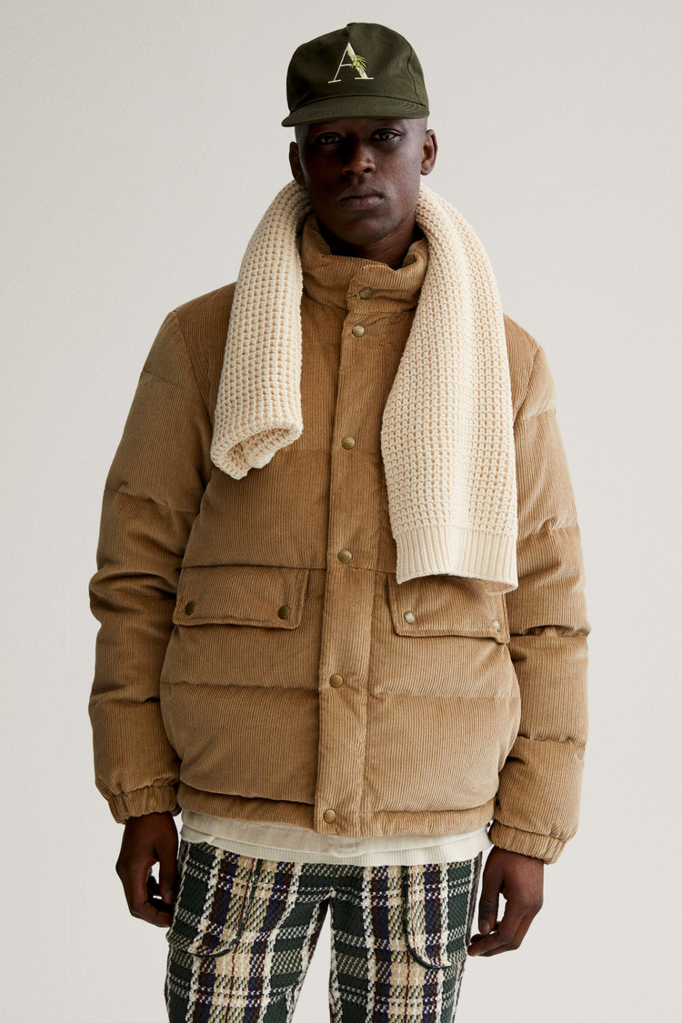 Aimé Leon Dore / Woolrich corduroy velvet down jacket