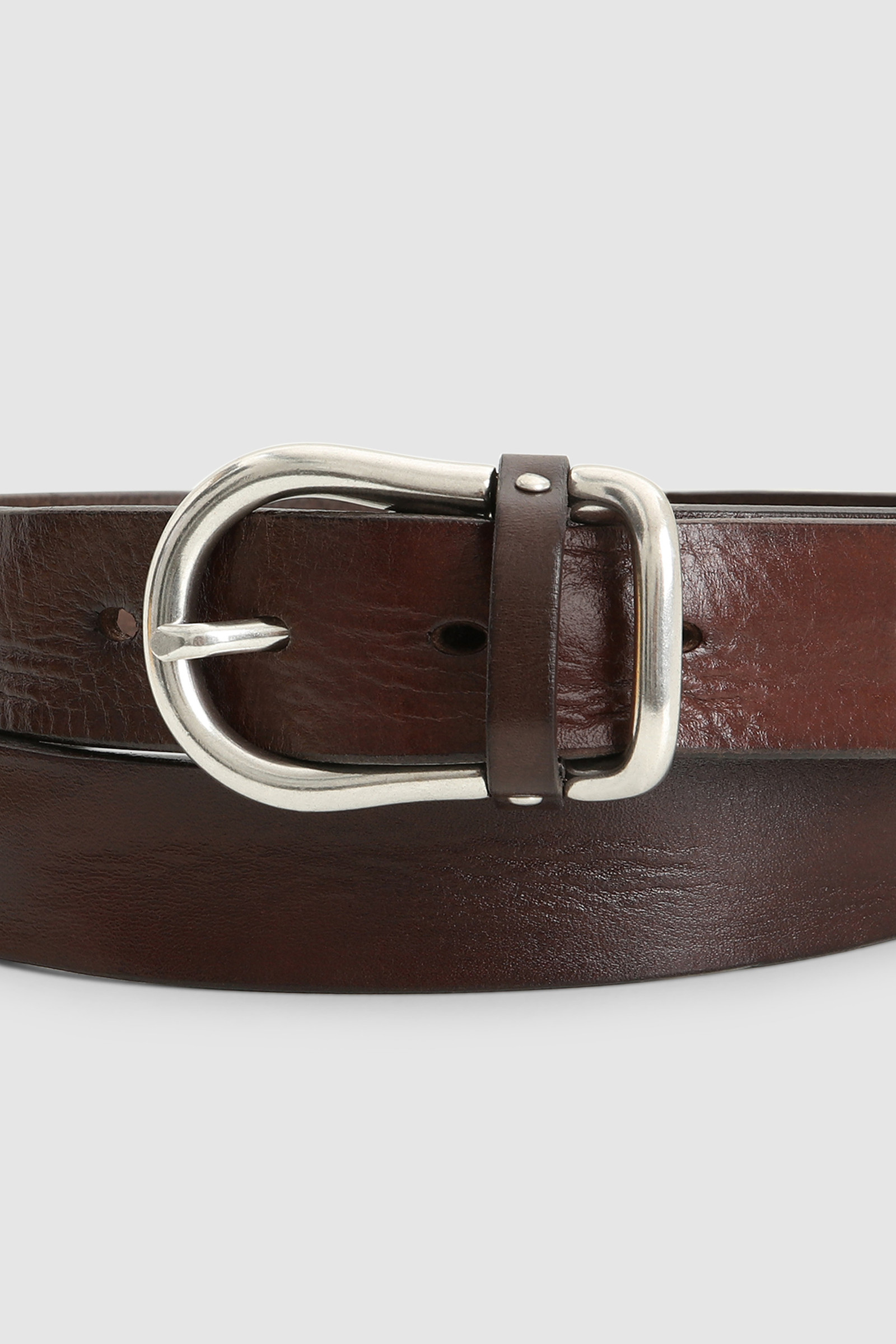 Heritage Leather Belt Brown photo 3 | Woolrich