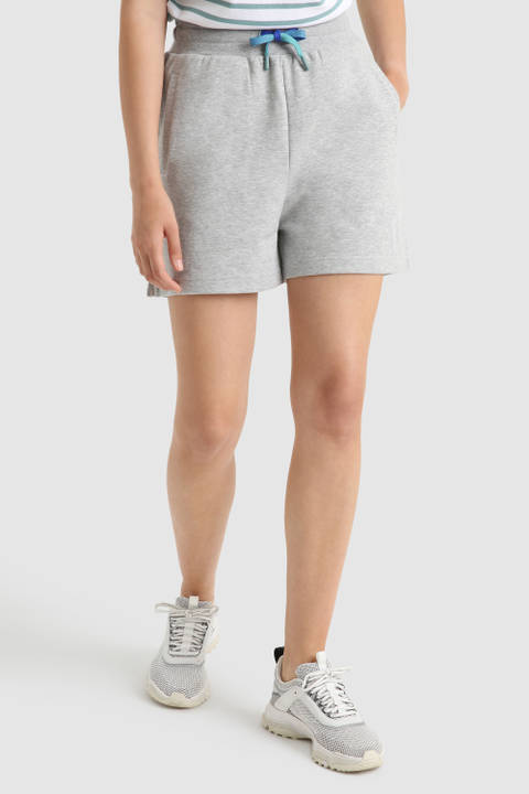 Short American en coton molletonné Gris | Woolrich