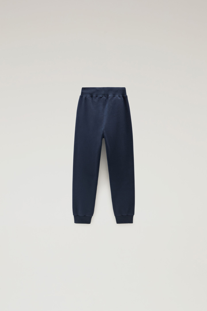 Girls' Sweatpants in Pure Cotton Blue photo 2 | Woolrich
