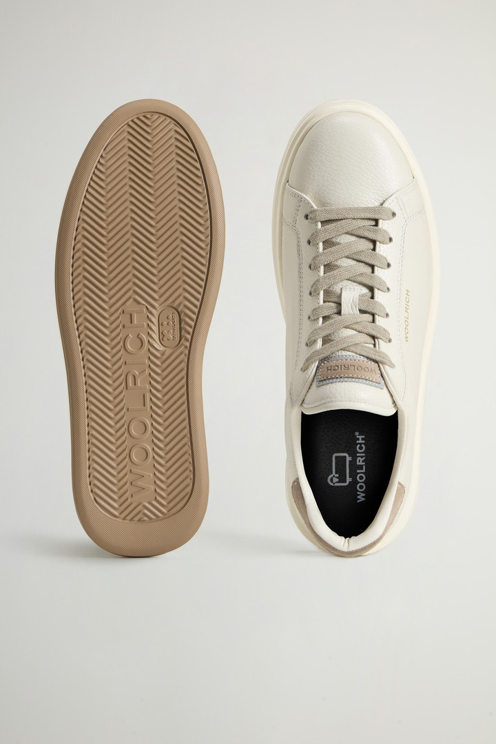 Arrow Sneakers in Tumbled Leather White photo 4 | Woolrich