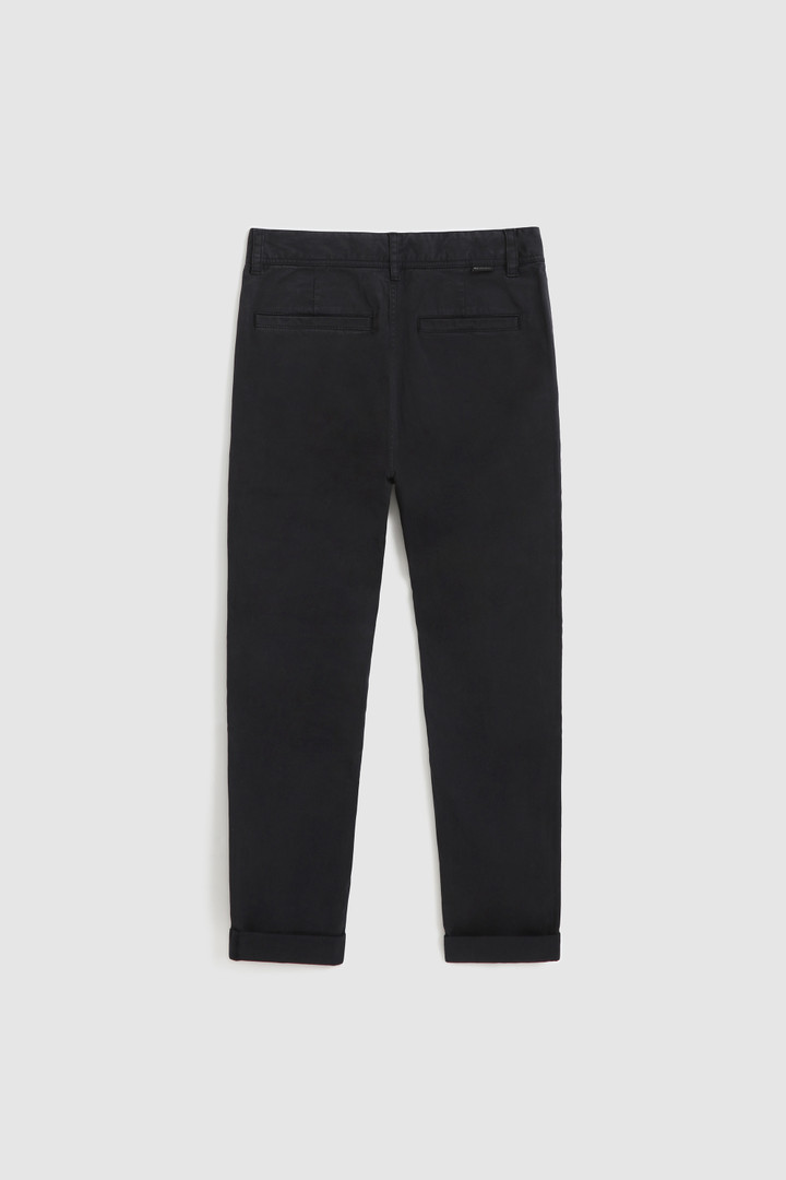 Boy's Pant in Garment-Dyed Cotton Blue photo 2 | Woolrich