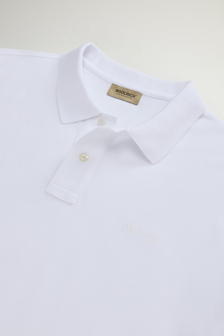 Pure Cotton Pique Polo White photo 6 | Woolrich