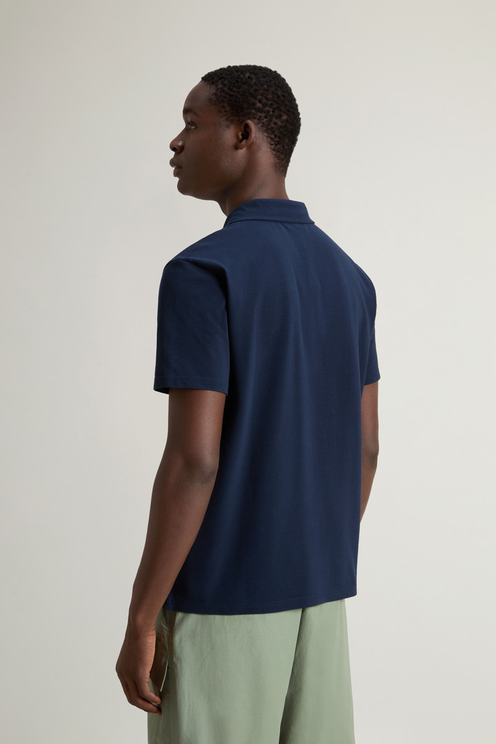 ICE COTTON POLO Blauw photo 3 | Woolrich