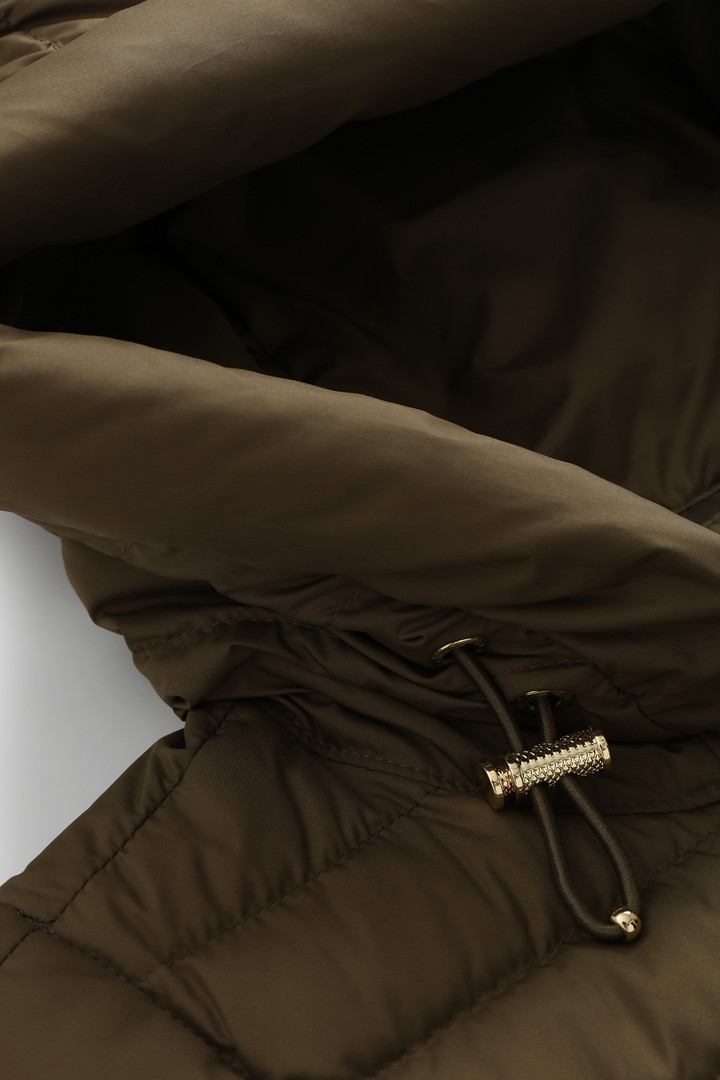 Chaleco acolchado Hibiscus con capucha verde photo 6 | Woolrich