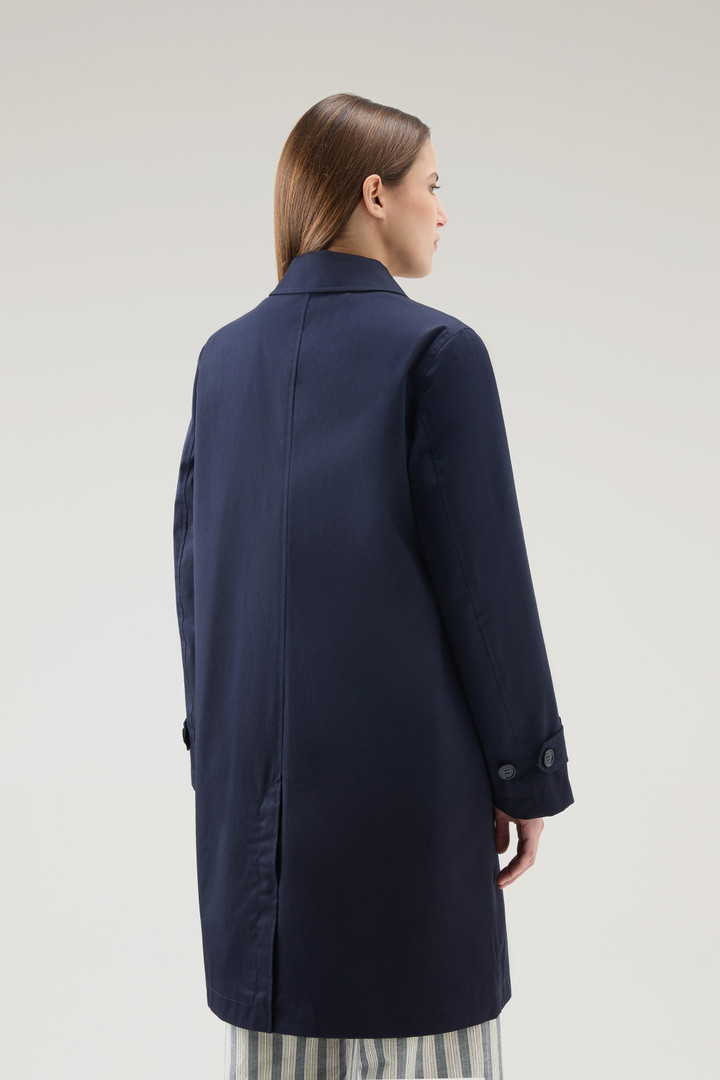 Havice Trench Coat in Best Cotton Blue photo 3 | Woolrich
