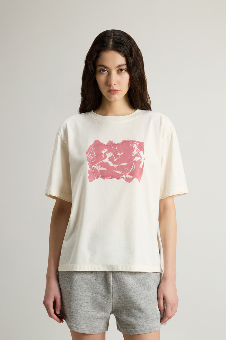 Woolrich Woman T-Shirt In Pure Pima Cotton White Size S