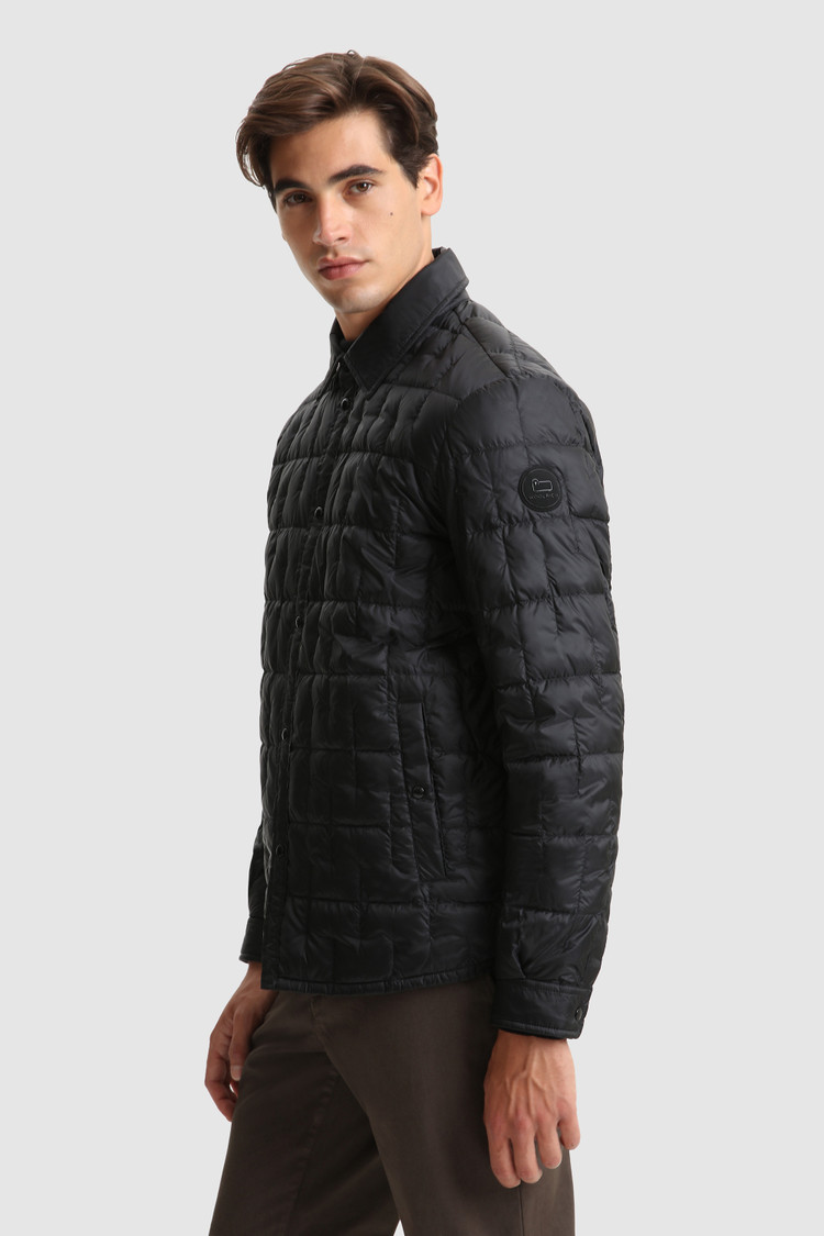 Deepsix packable overshirt in recycled nylon