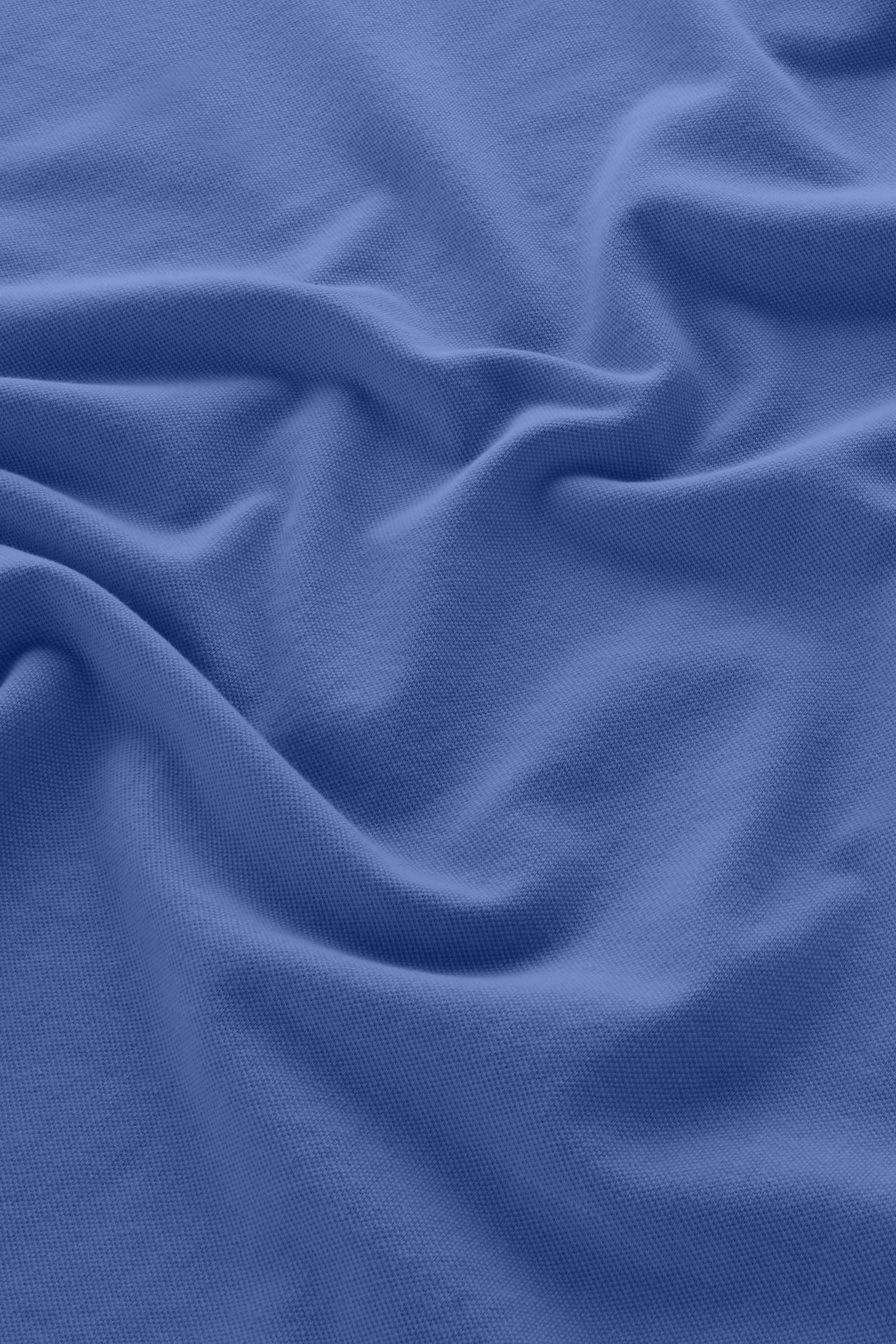 Polo Mackinack teñido en prenda de piqué de algodón elástico azul photo 8 | Woolrich