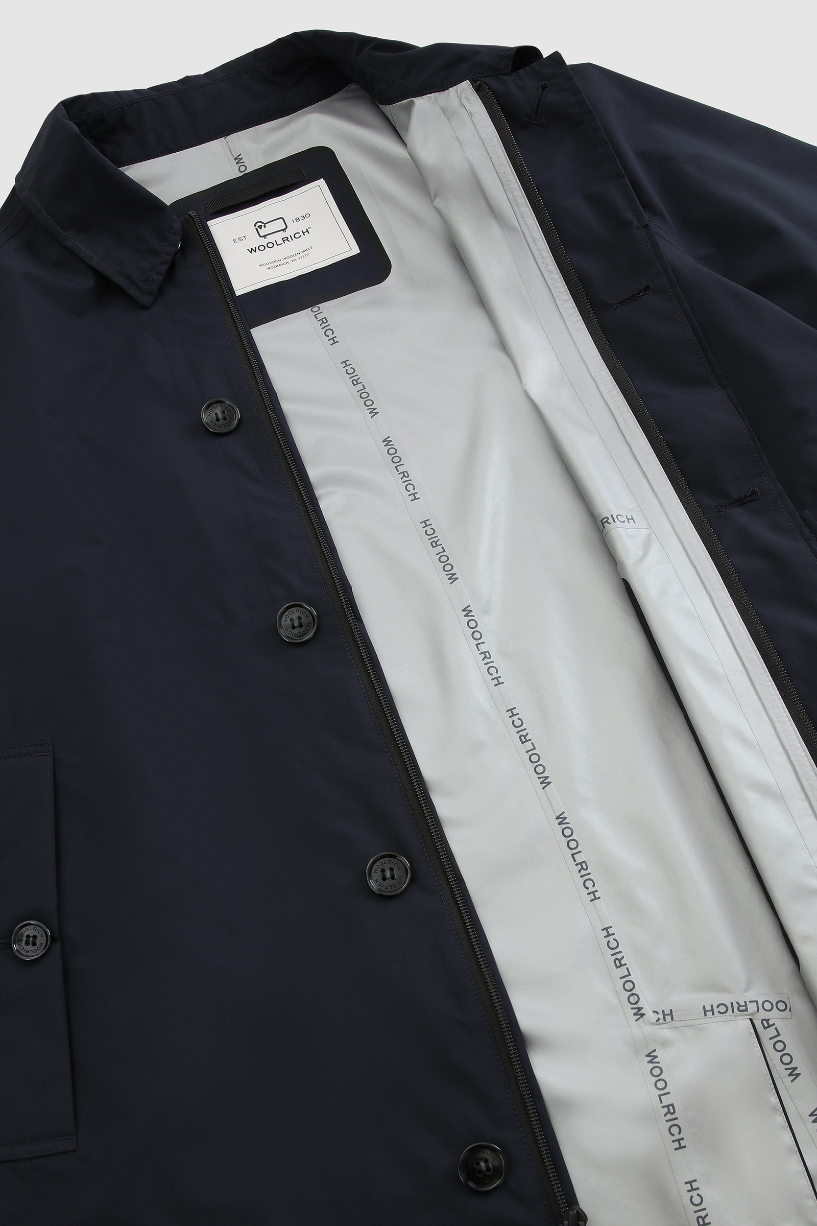 GORE-TEX ultralight high-tech waterproof coat Blue photo 12 | Woolrich