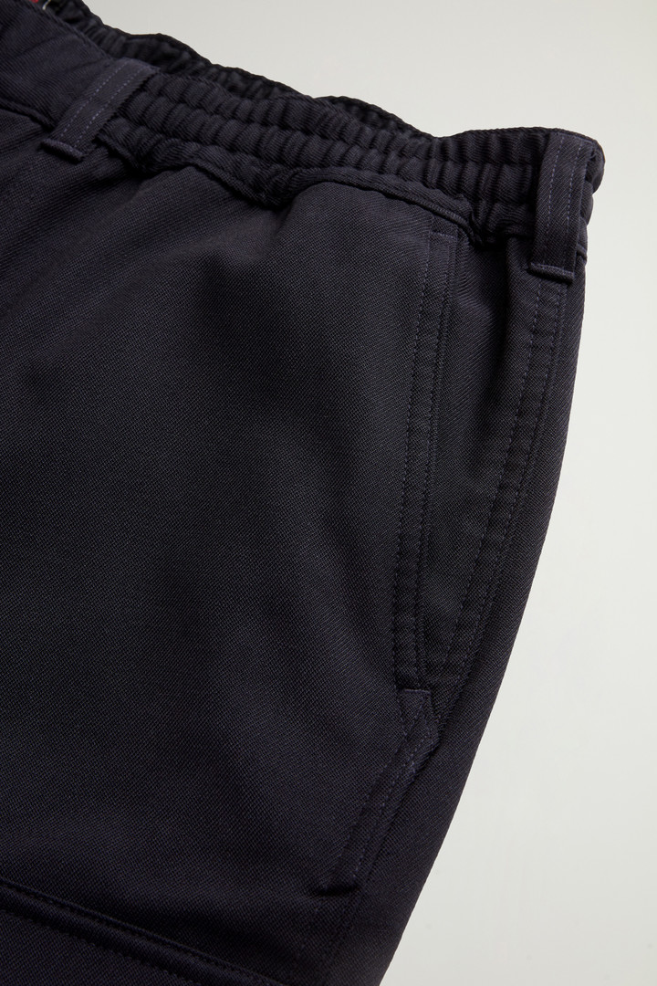 Stretch Wool Shorts with Pockets by Todd Snyder Blue photo 6 | Woolrich