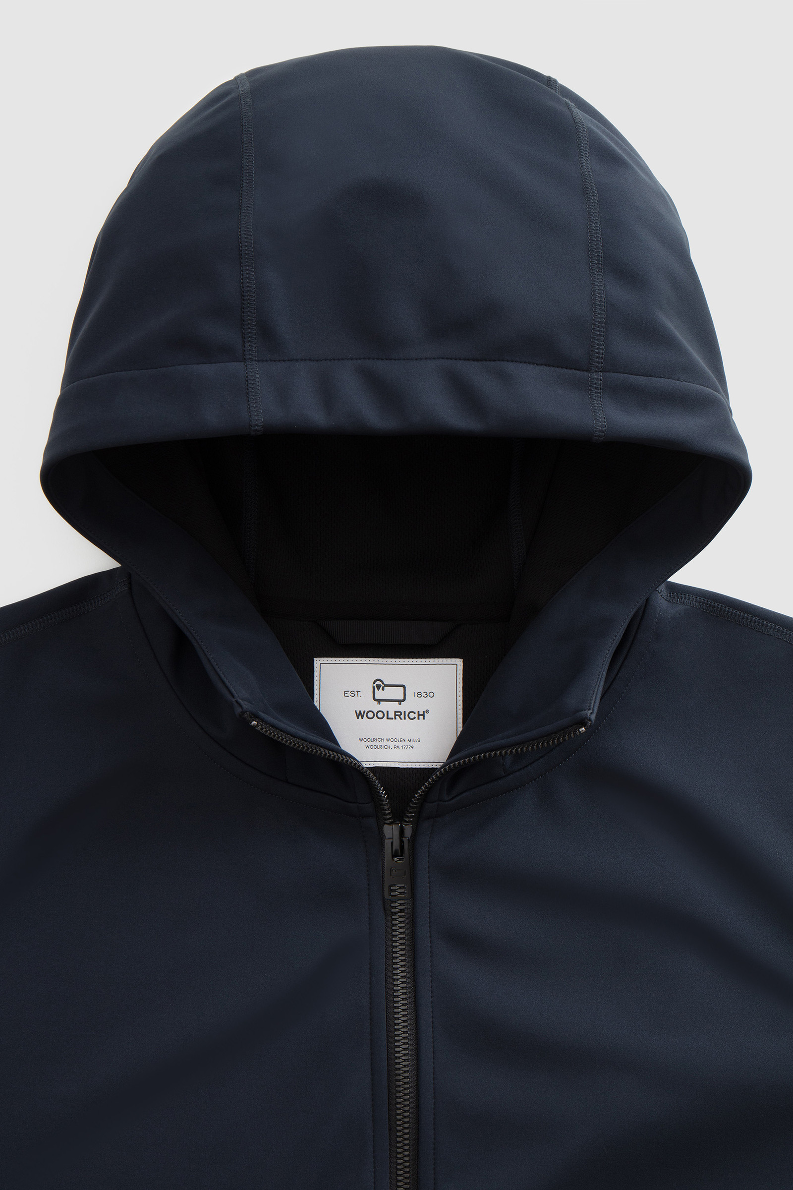 Waterproof Soft Shell Hoodie Blue photo 4 | Woolrich