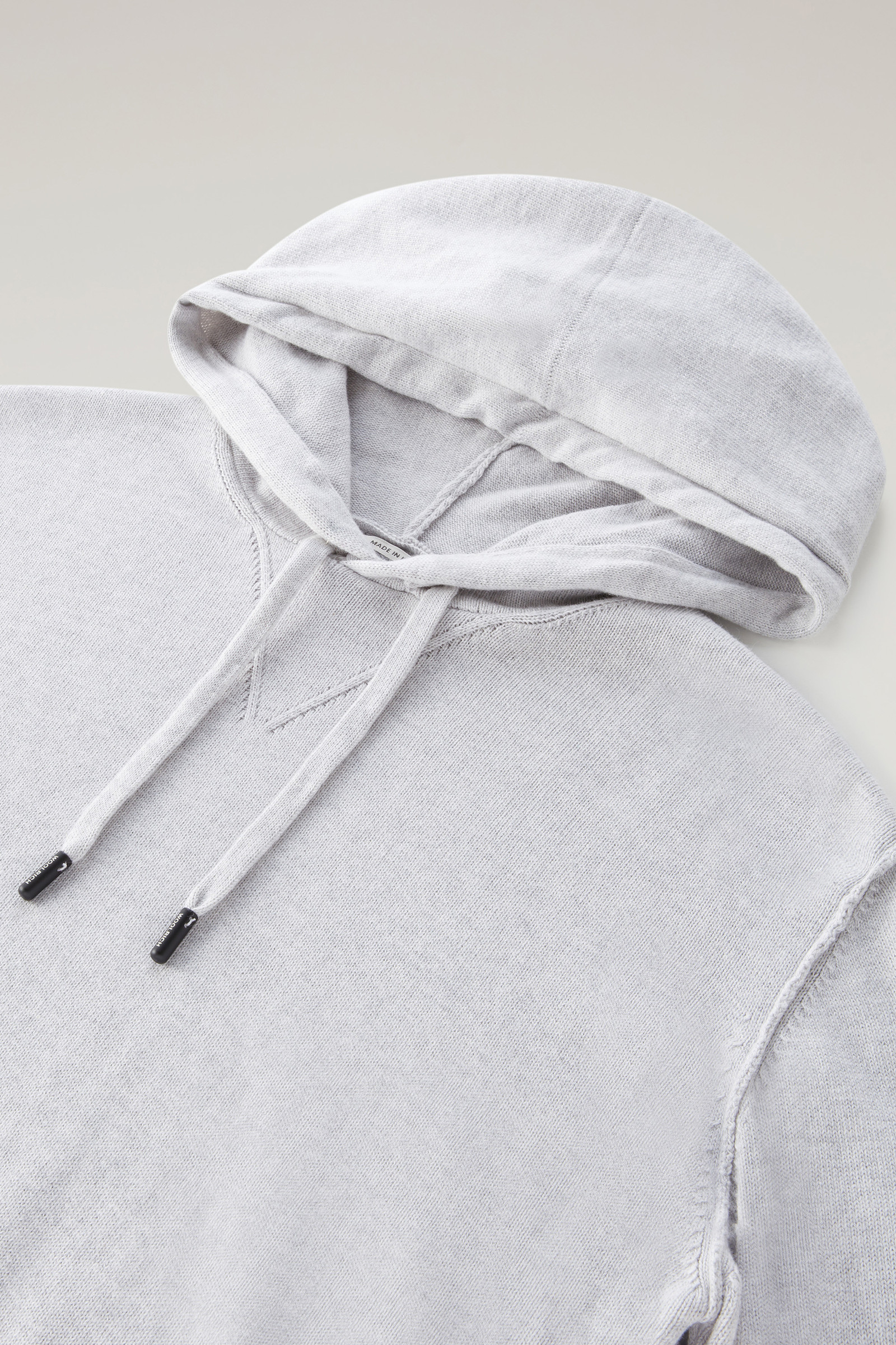 Maille à capuche en pur coton grey photo 6 | Woolrich
