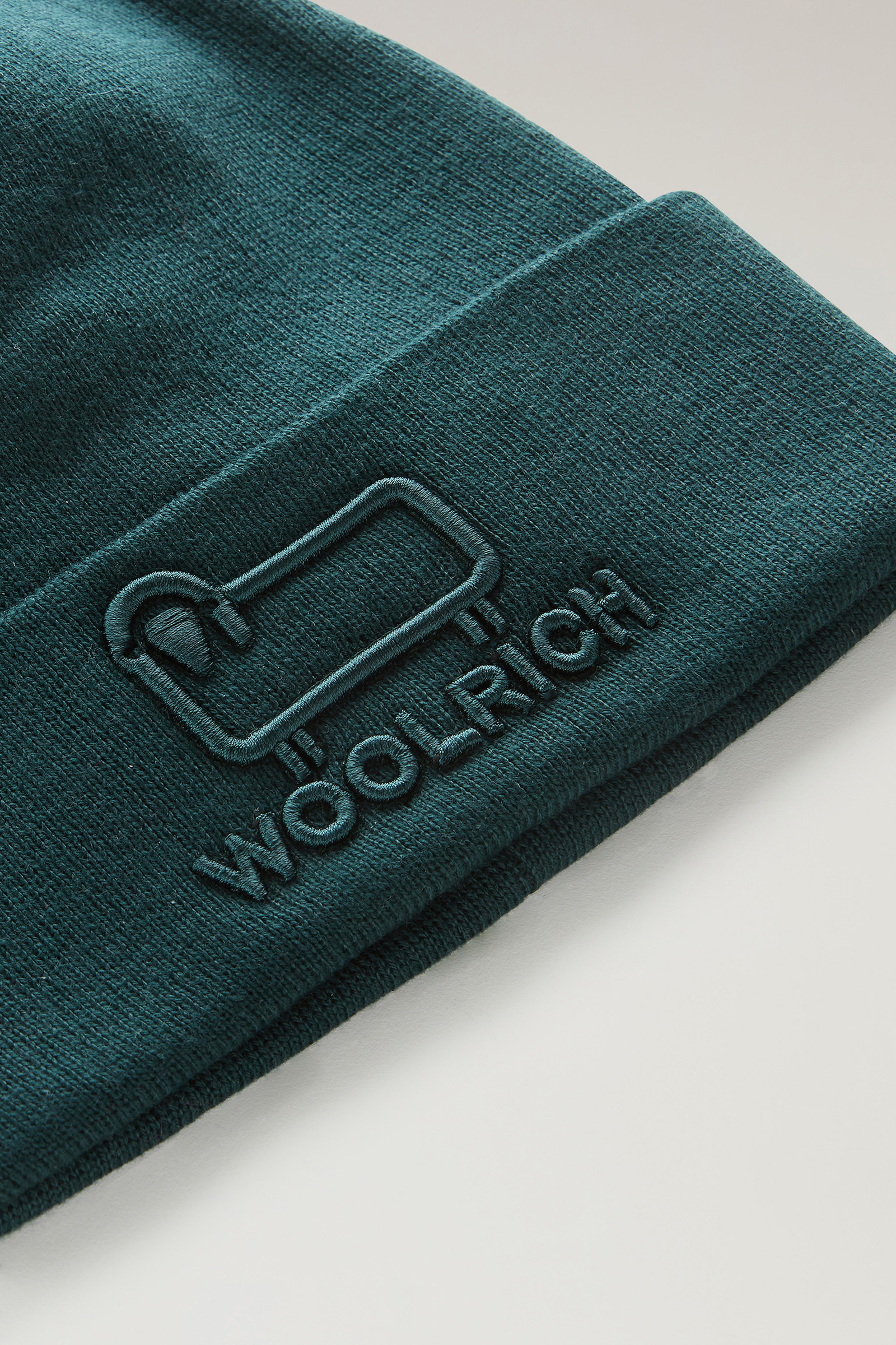 Kids' Beanie with Logo Green photo 3 | Woolrich