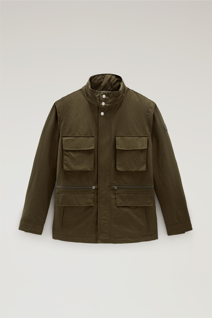 Cruiser Field Jacket in Light Eco Ramar with Foldable Hood Green photo 1 | Woolrich