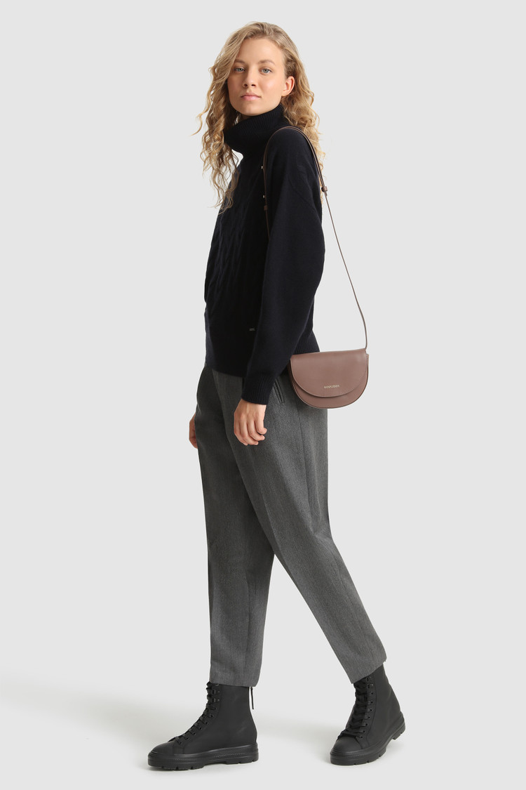 Jersey de cuello alto en cashmere