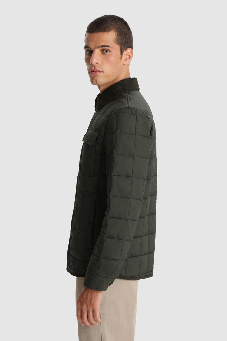 Wattiertes Overshirt Hunt aus Stretch-Stoff