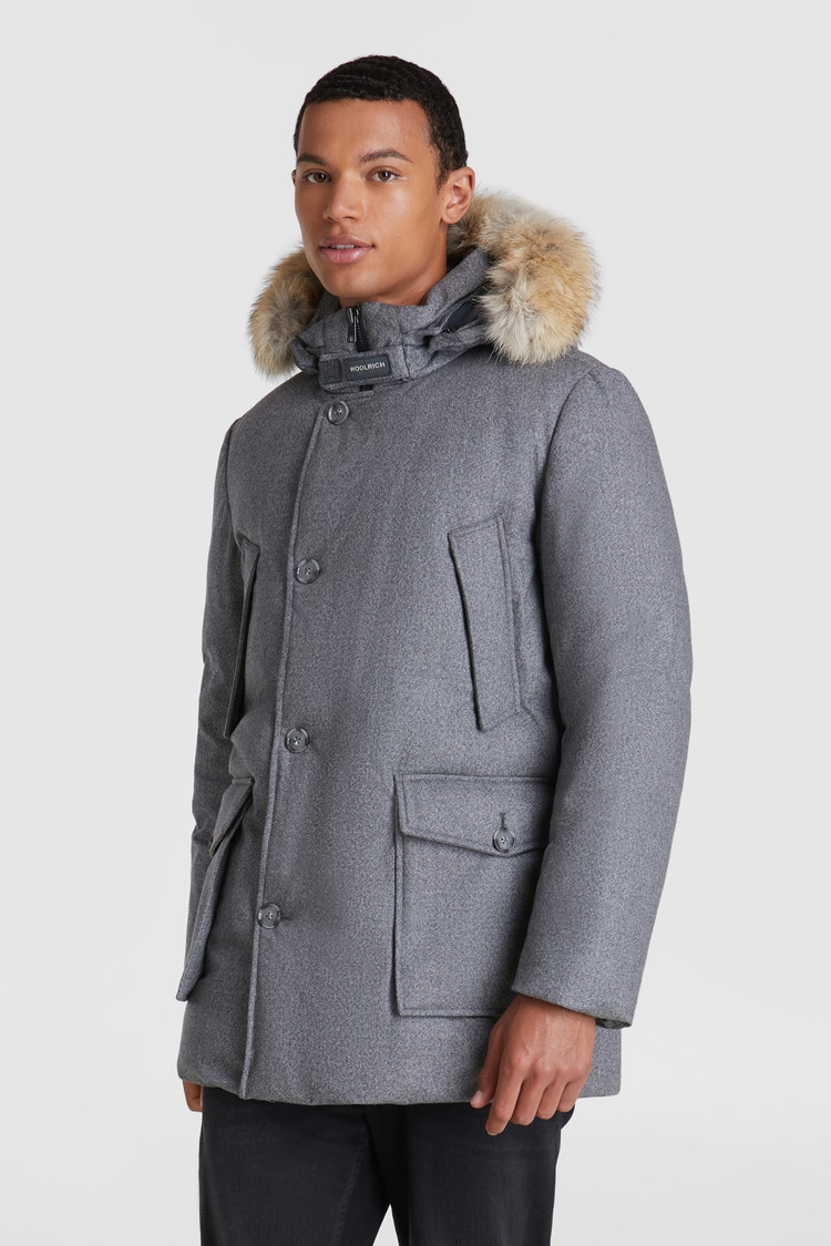 Luxe arctic Parka van fijne wol