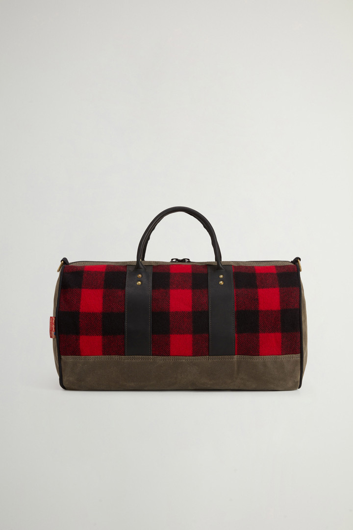 Duffel bag with Check-Patterned Inserts Red photo 4 | Woolrich
