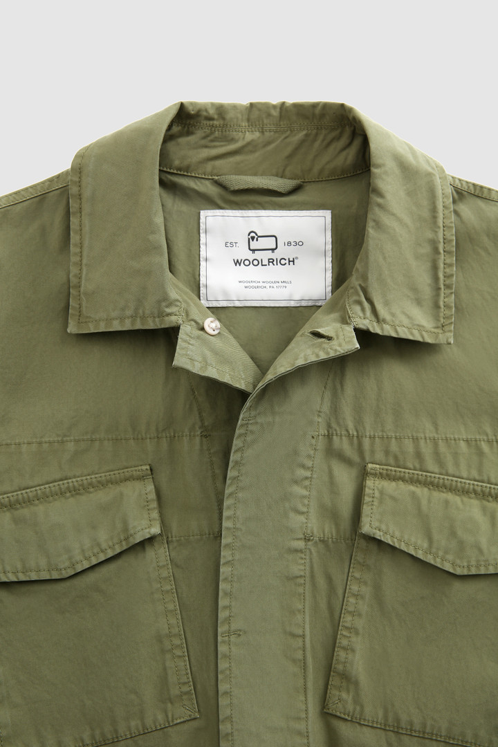 Crew Field Jacket in Soft Garment-Dyed Cotton Green photo 5 | Woolrich