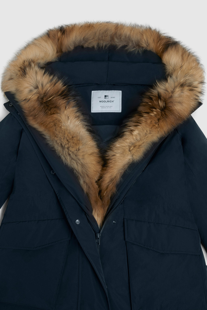 Military Parka with racoon fur