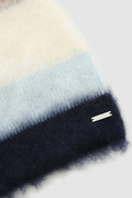 Wool and mohair blend striped Hat