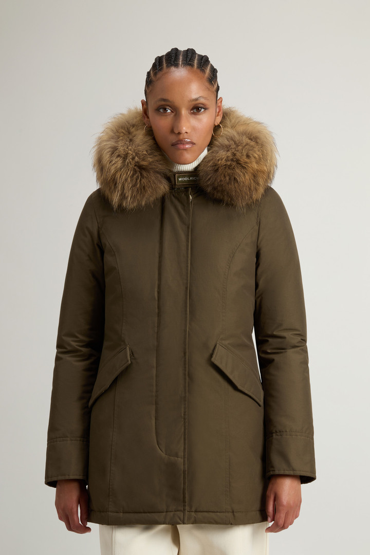Arctic Parka van Ramar Cloth-stof met afneembare bontrand Groen photo 1 | Woolrich