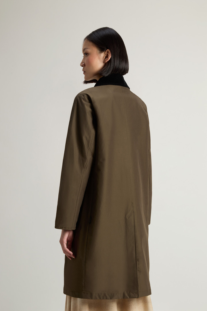 Ramar Cloth Coat with Corduroy Collar Green photo 3 | Woolrich