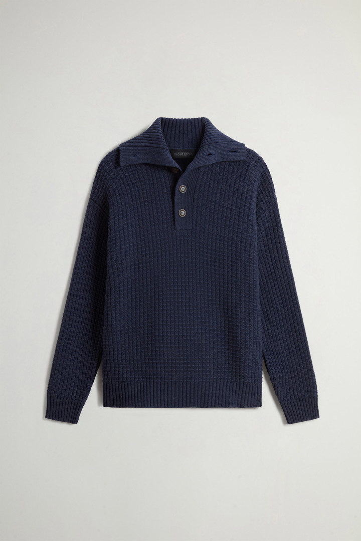 Maglione in misto lana vergine e cashmere by Todd Snyder Blu photo 5 | Woolrich