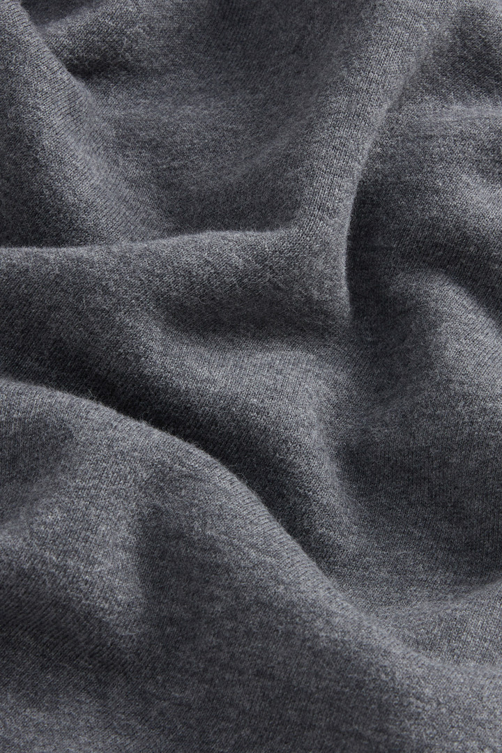 Hybrid Pure Cotton and Nylon Turtleneck Sweatshirt Gray photo 2 | Woolrich