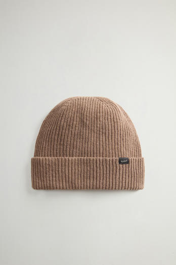 Beanie in Wool Blend Brown | Woolrich