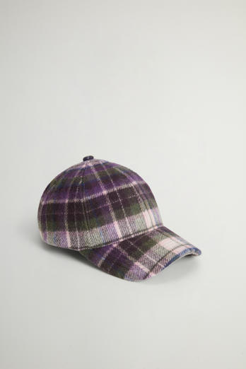 Cap in Recycled Manteco Italian Wool-Blend Fabric Purple | Woolrich