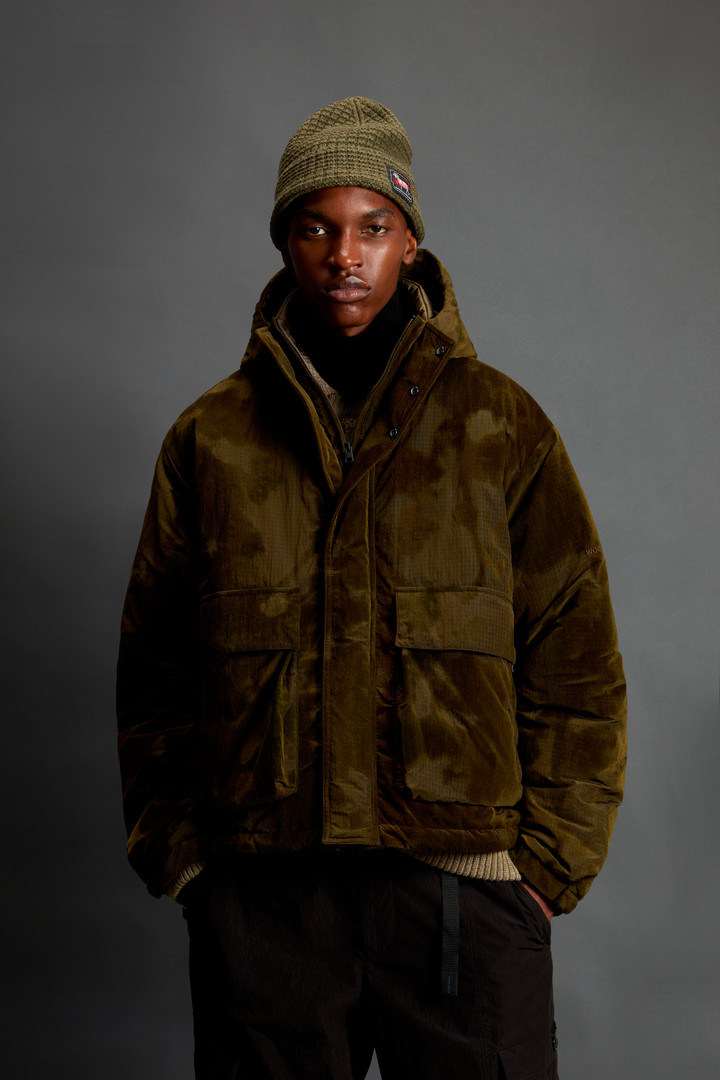 Olmetex Ripstop Nylon Jacket with Camouflage Motif by Todd Snyder Brown photo 1 | Woolrich