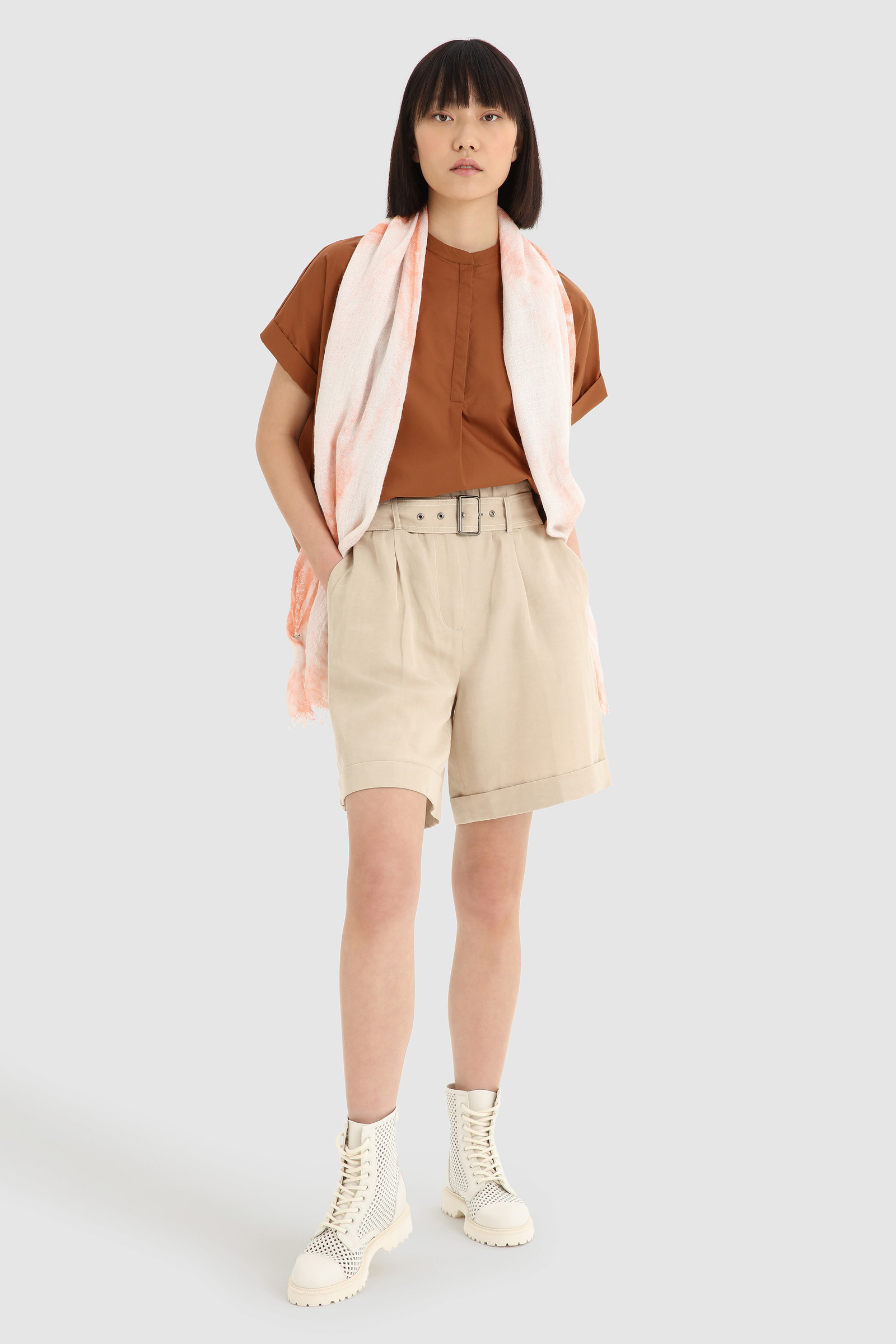 Cotton Poplin Shirt Brown photo 2 | Woolrich