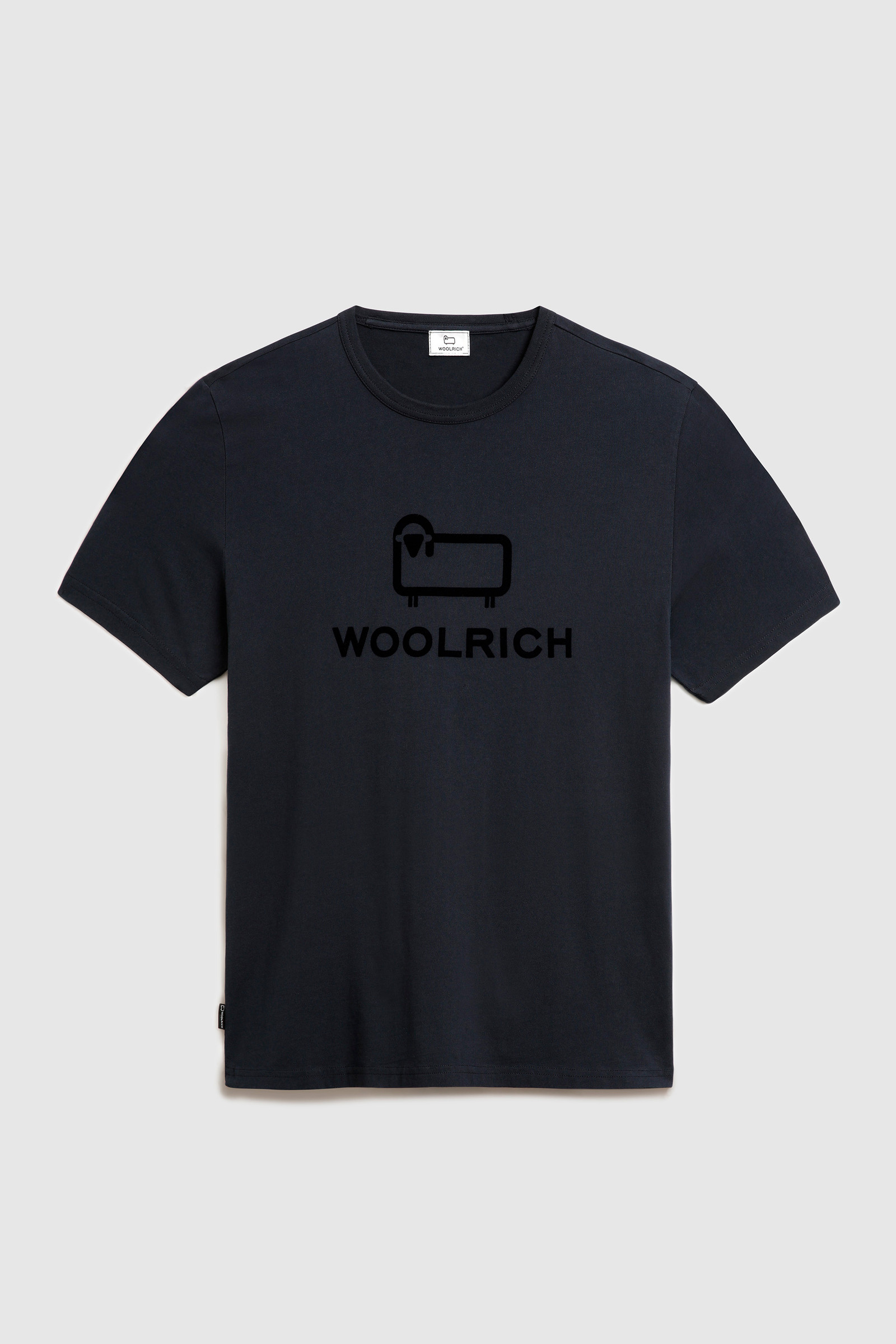 Macro logo t-shirt Blue photo 4 | Woolrich