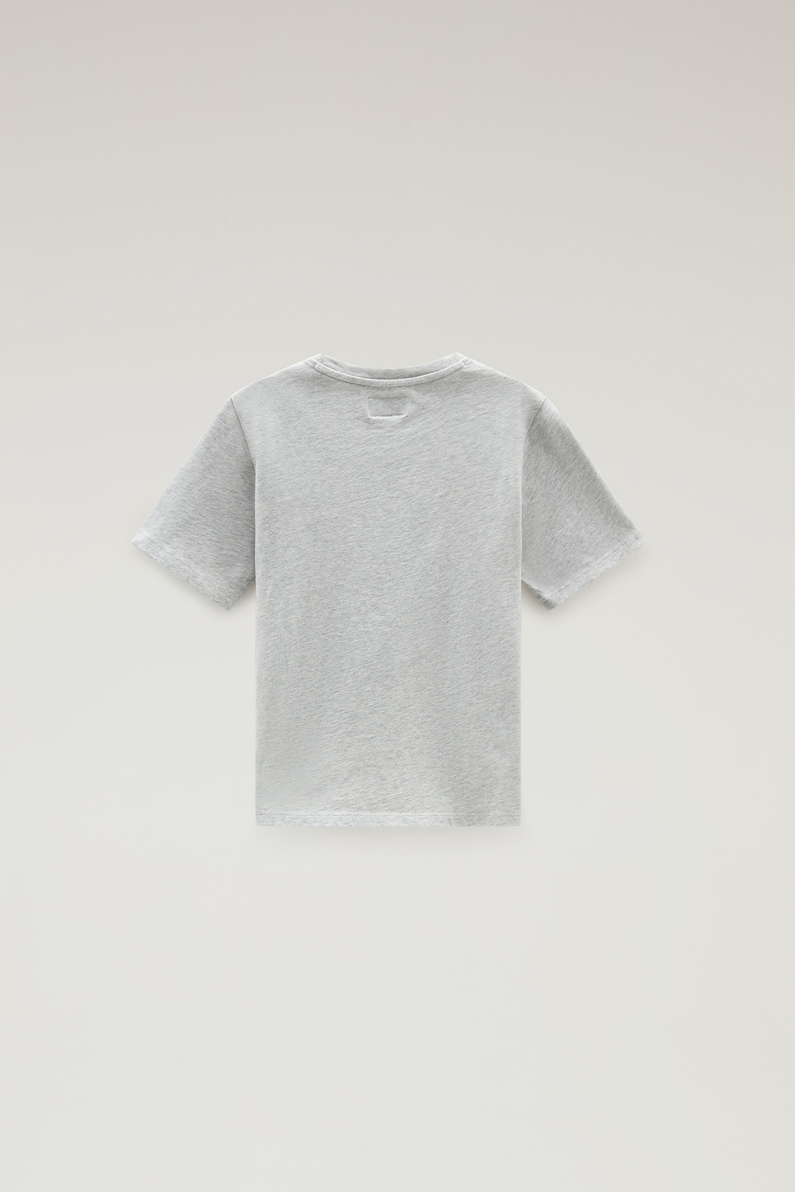 Boys' Tee in Pure Cotton with Print Grey photo 2 | Woolrich