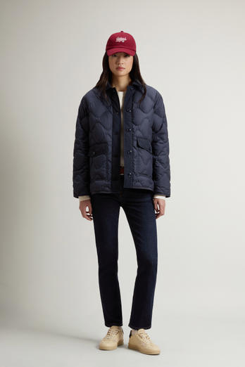 Jacke Heritage aus Mikrofaser Blau photo 1 | Woolrich
