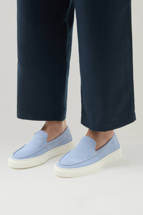 Suede Slip-on Loafers Blue photo 2 | Woolrich