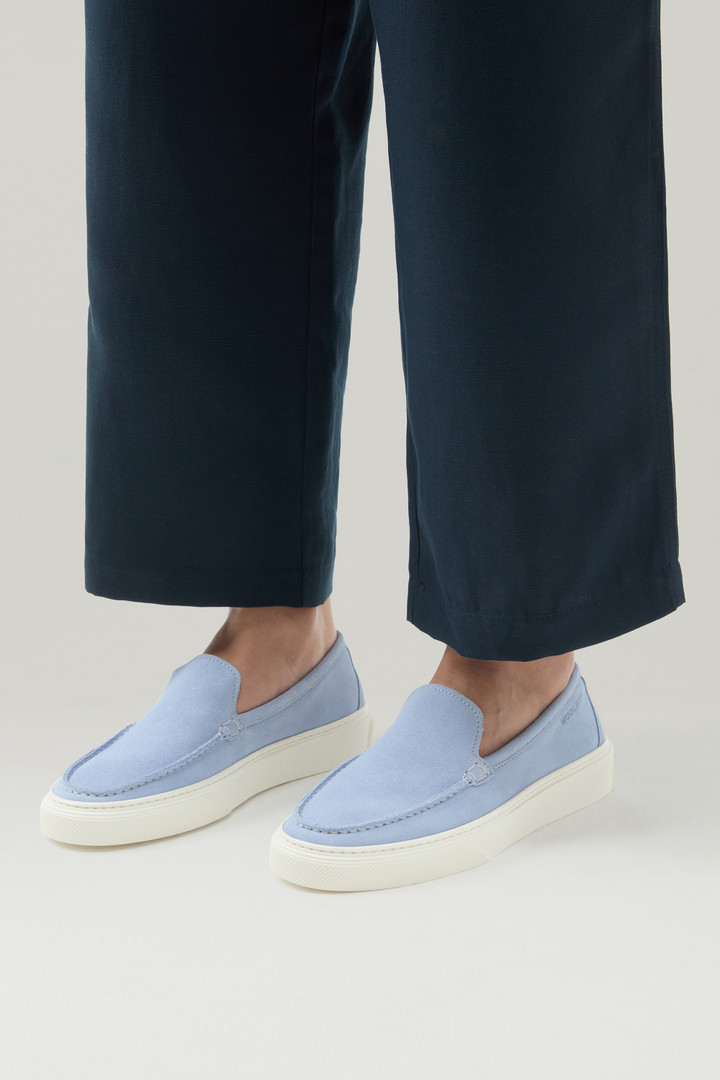 Suede Slip-on Loafers Blue photo 6 | Woolrich